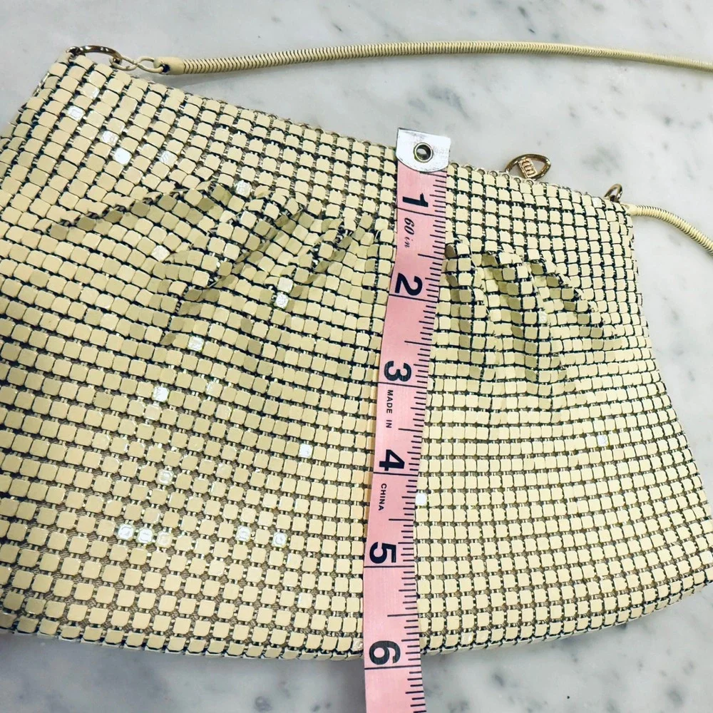 Vintage Mesh Evening Bag Clutch Purse Metal Chainmail Party‎ Handbag